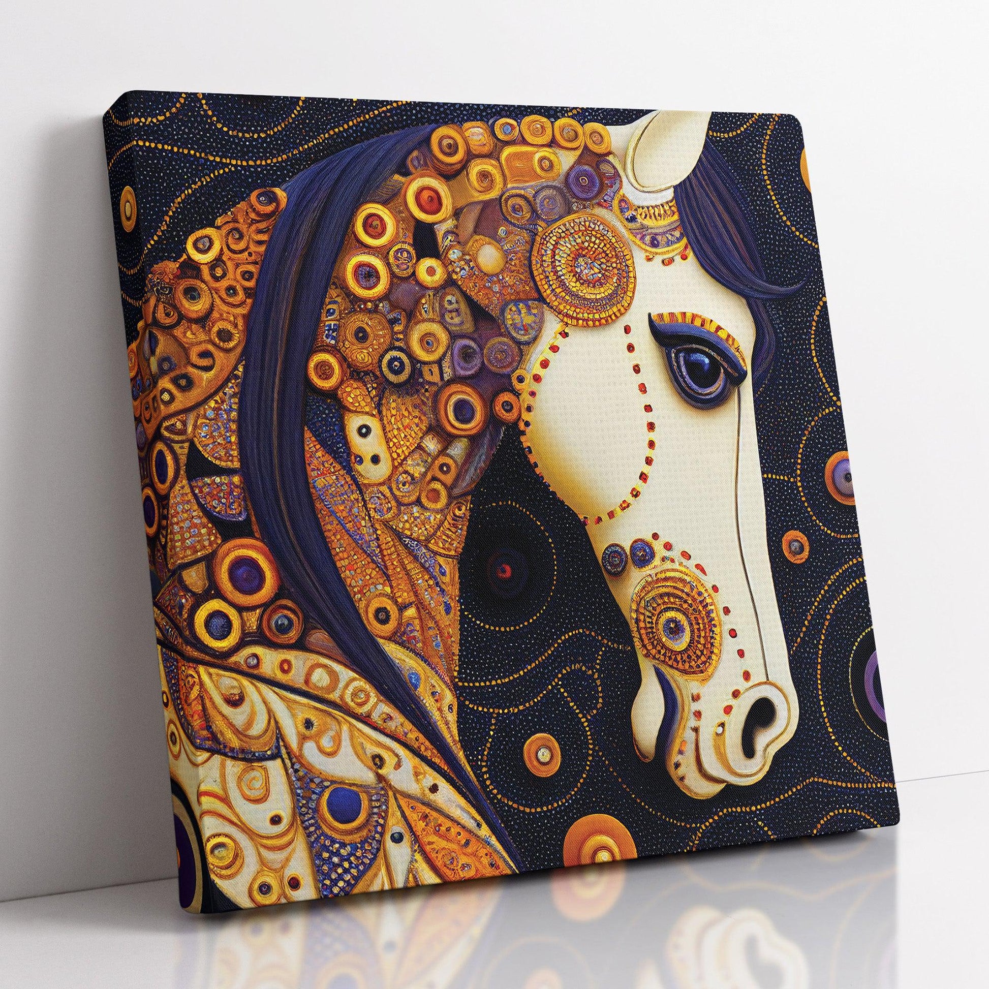 Kotart-Traditional Horse Canvas Painting - Horse Canvas Art-Posters, Prints, & Visual Artwork