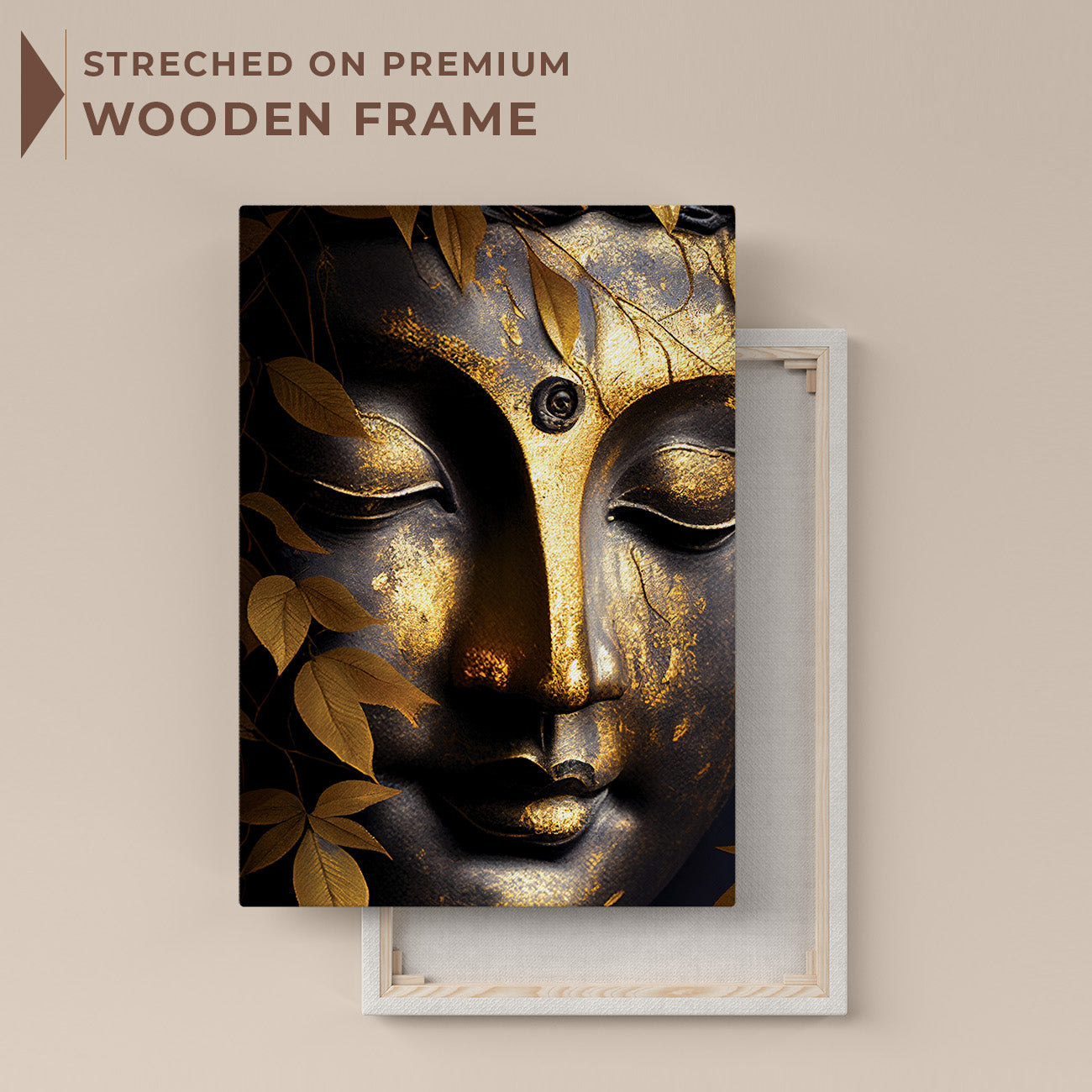 Upgrade Your Home with Bold and Beautiful Golden Abstract Art on Canvas - Living Room and Bedroom