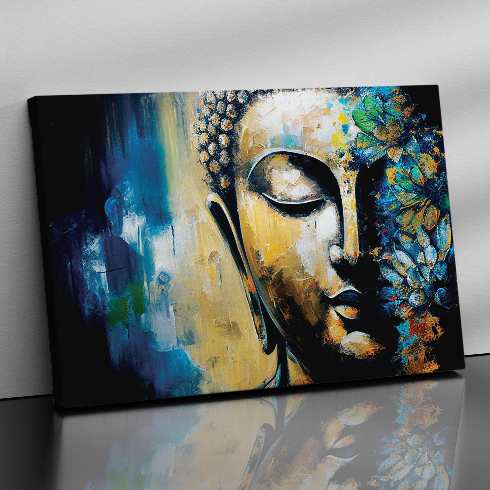 Kotart-Vibrant Buddha Canvas Paintings - Canvas Art for Home Office Bedroom Living Room Wall Decor-Posters, Prints, & Visual Artwork