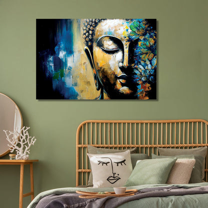 Kotart-Vibrant Buddha Canvas Paintings - Canvas Art for Home Office Bedroom Living Room Wall Decor-Posters, Prints, & Visual Artwork