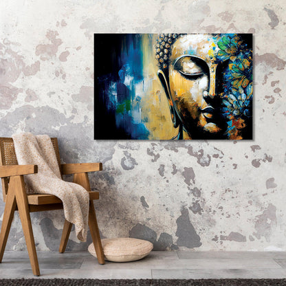Kotart-Vibrant Buddha Canvas Paintings - Canvas Art for Home Office Bedroom Living Room Wall Decor-Posters, Prints, & Visual Artwork