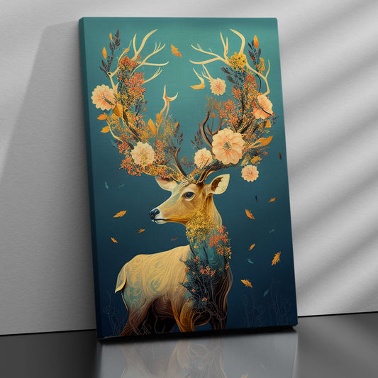Kotart-Vibrant Modern Deer Art Canvas Painting for Living Room Bedroom Home Wall Decor-Posters, Prints, & Visual Artwork